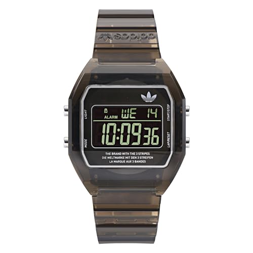 [アディダスオリジナルスウォッチ] デジタルトゥークリスタル DIGITAL TWO Crystal ブラック 文字盤 レジン ミネラルガラス クォーツ 時計 腕時計 ブランド AOST24064 [並行輸入品]